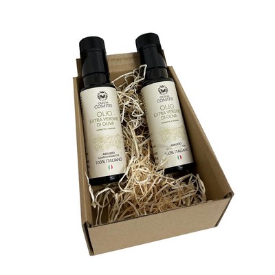 Oleum Comitis Extra Virgin Olive Oil Gift Box with 2 x 100 ml Bottles
